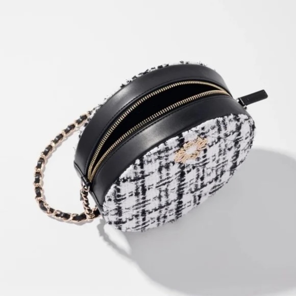 White House Black Market Tweed Round Clutch - Picture 7 of 12